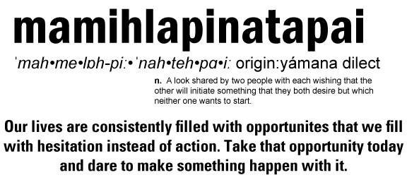 mamihlapinatapai